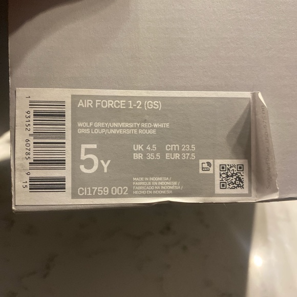 Nike Other - Gray Kids Air Force 1s